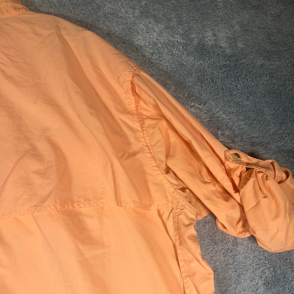 World Wide Sportsman Mens 3XL Fishing Shirt Peach Nylon Vented Long Sleeve - Picture 14 of 16